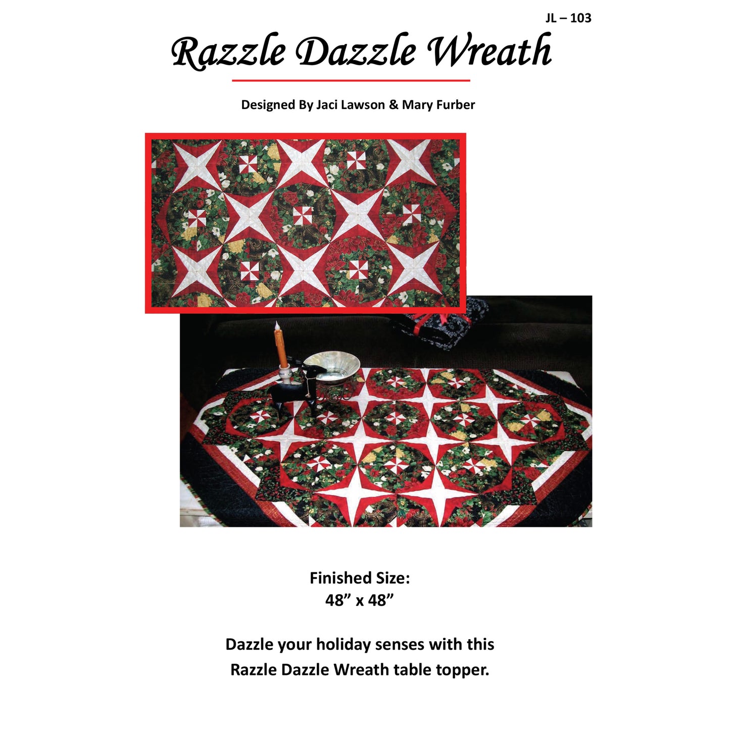 Razzle Dazzle Wreath JL-103e - Downloadable Pattern