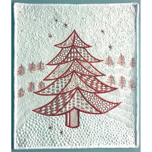 Christmas Tree Easy Art Quilt Pattern JL-109 - Paper Pattern