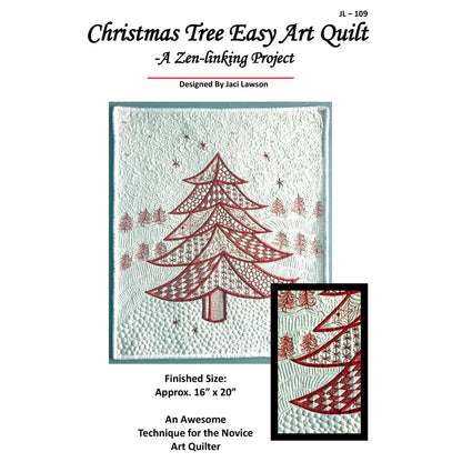 Christmas Tree Easy Art Quilt Pattern JL-109 - Paper Pattern