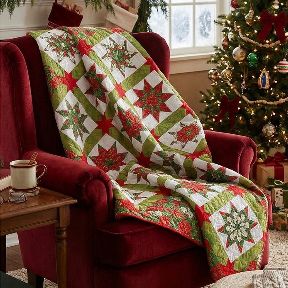 Poinsettia Passion Quilt Pattern JMC-103w - Wholesale Product