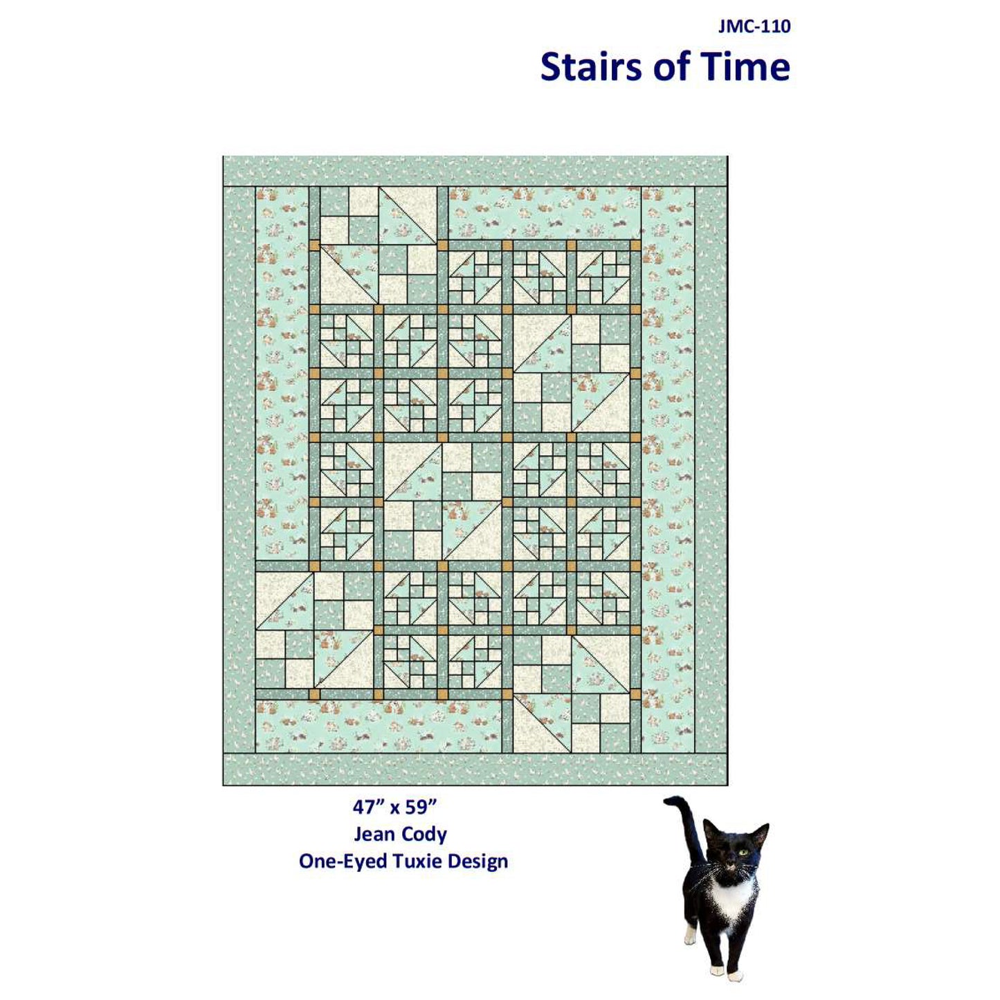 Cover image of pattern for Stairs of Time quilt.