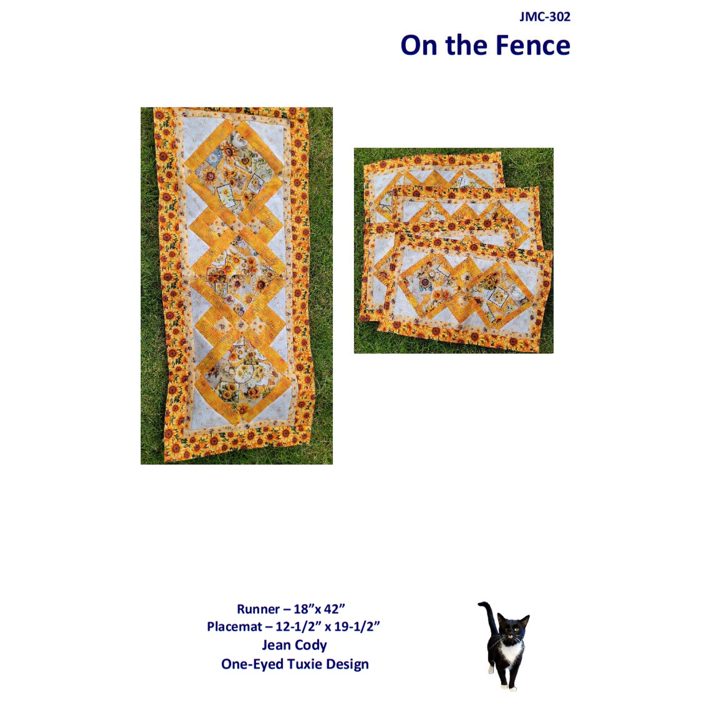 On the Fence Table Runner & Placemat JMC-302e - Downloadable Pattern