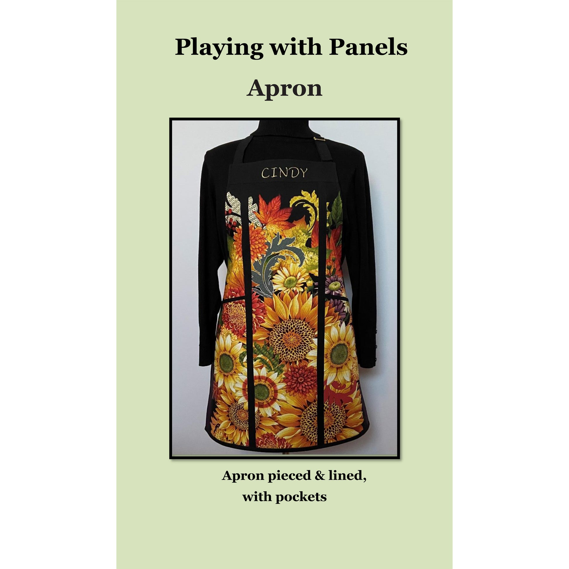 Cover image of pattern for Playing with Panels Apron.