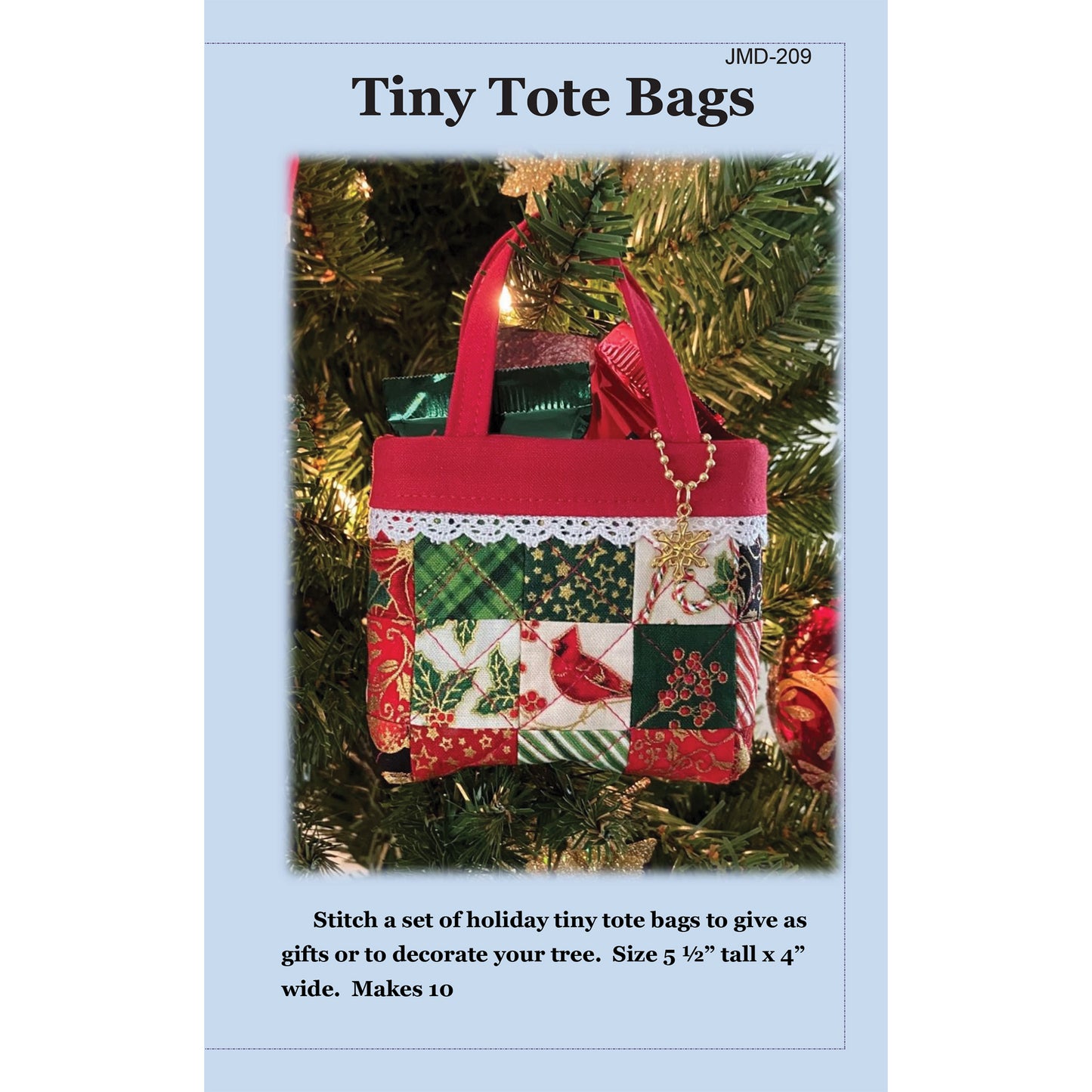 Cover image of pattern for Tiny Tote Bags.