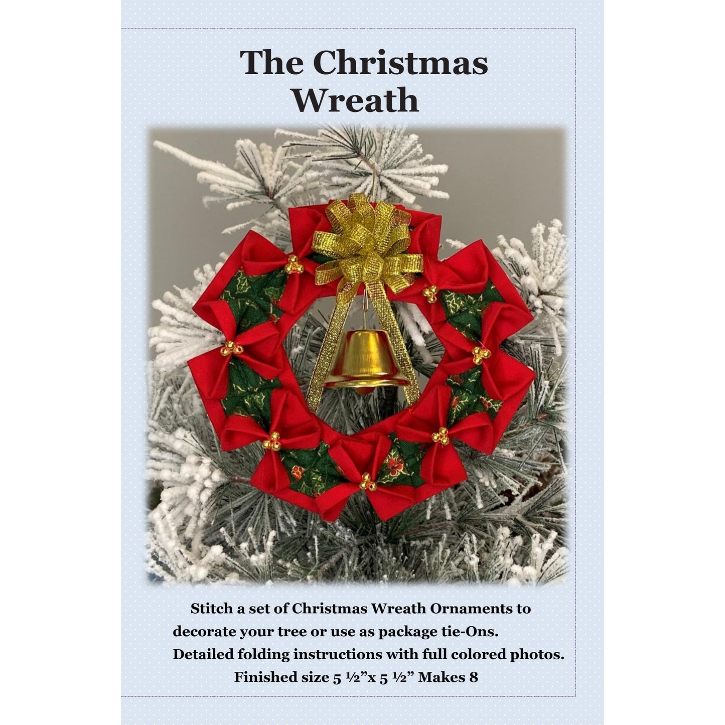 Cover image of pattern for the Christmas Wreath ornament.