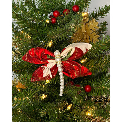 The Christmas Dragonfly Pattern JMD-222w - Wholesale Product