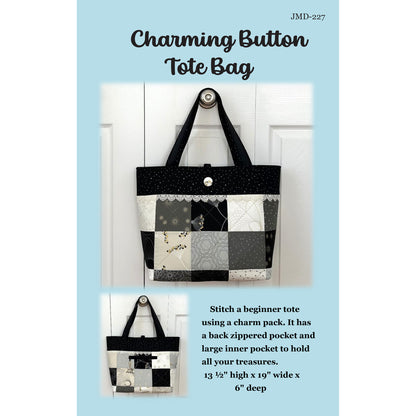 Cover image of pattern for Charming Button Tote Bag.