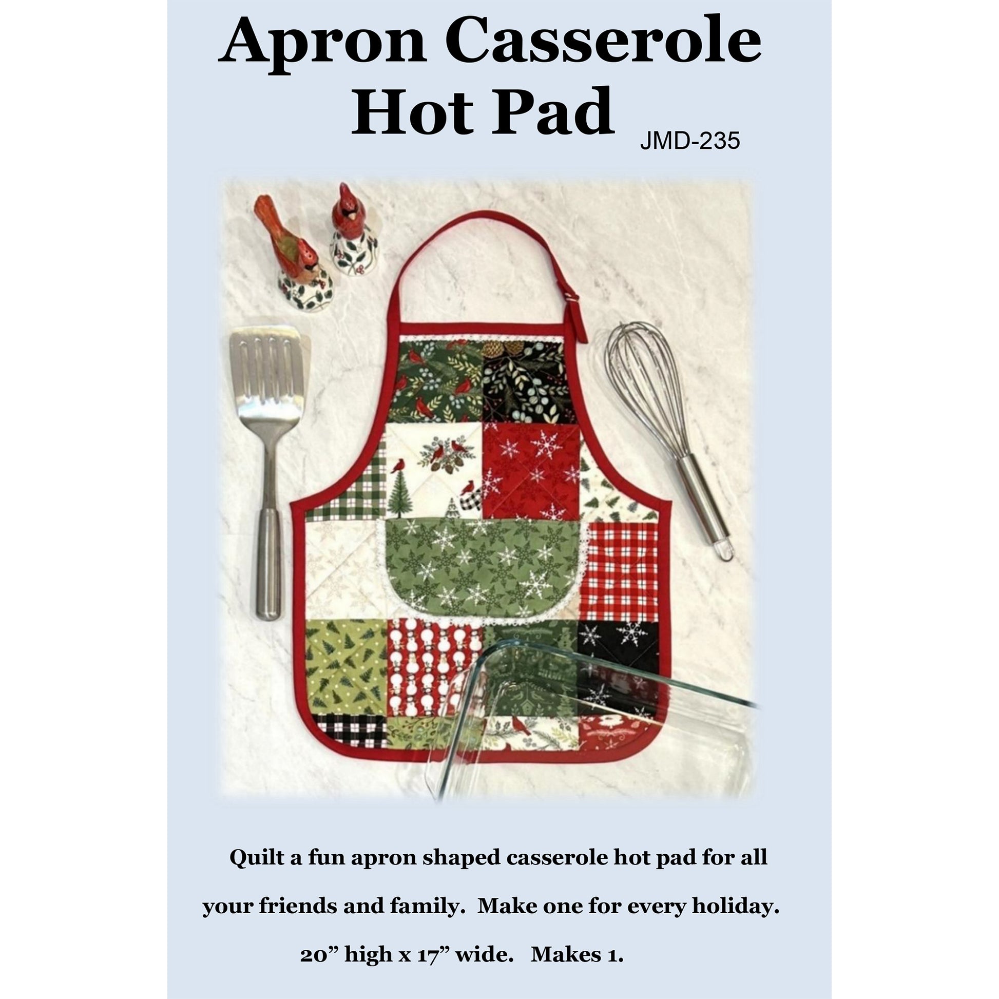 Cover image of pattern for Apron Casserole hot pad.