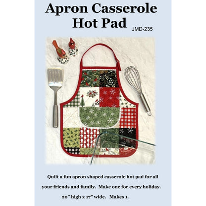Cover image of pattern for Apron Casserole hot pad.