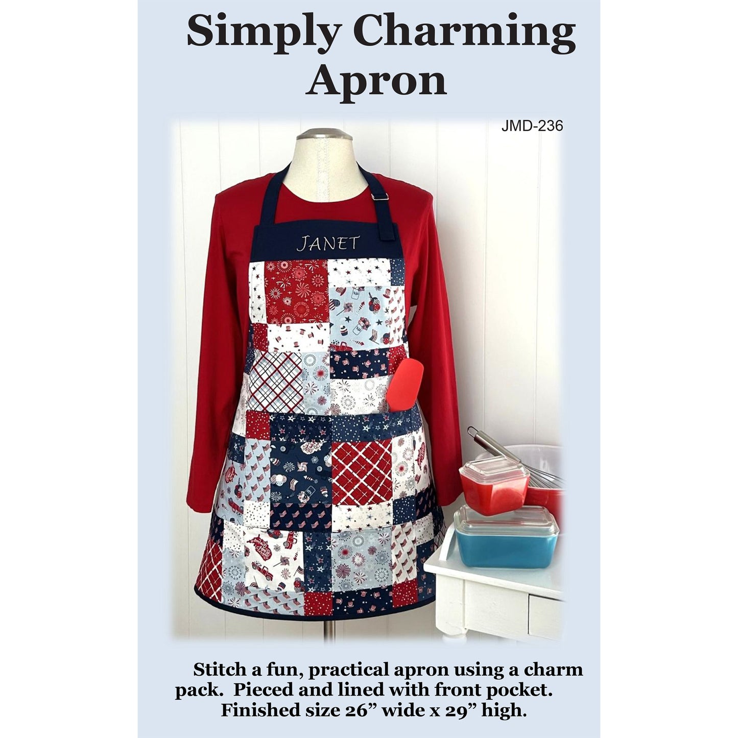 Cover image of pattern for Simply Charming Apron.