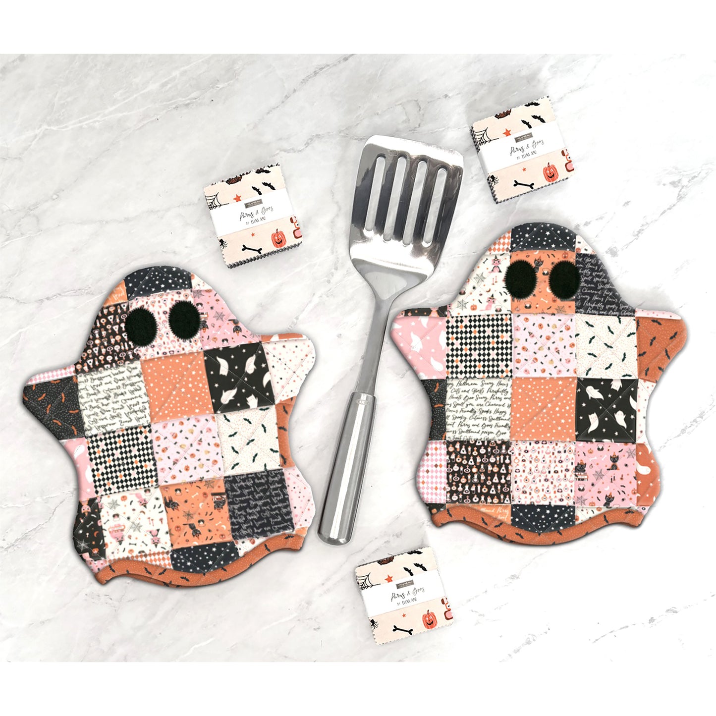 Ghostly Hot Pads Pattern JMD-237 - Paper Pattern