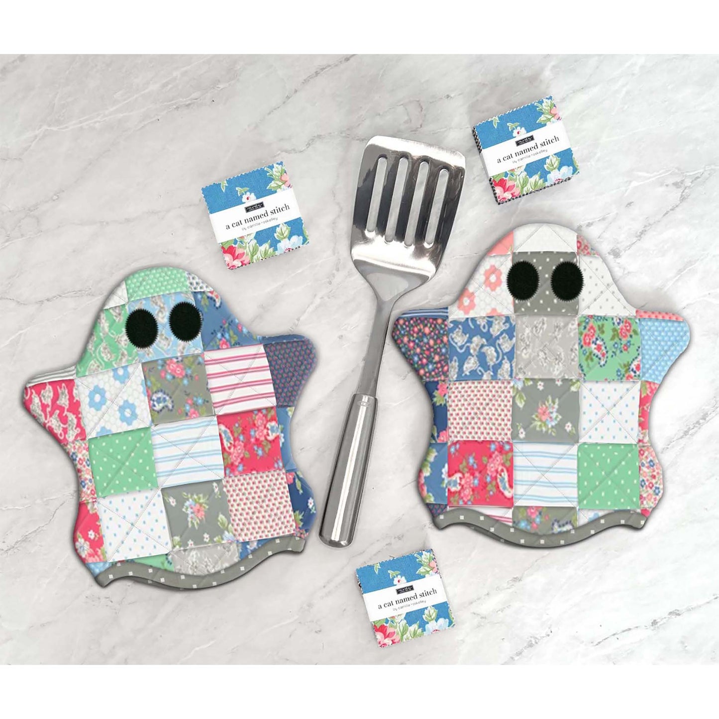Ghostly Hot Pads Pattern JMD-237 - Paper Pattern