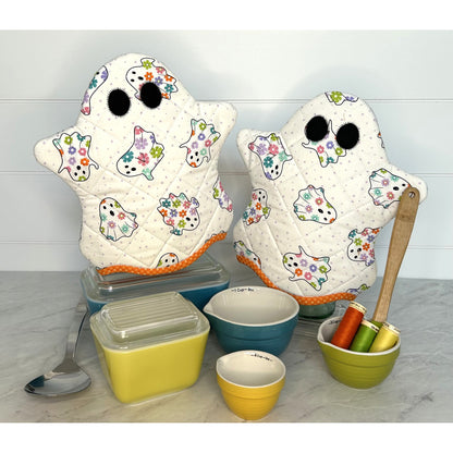 Ghostly Hot Pads Pattern JMD-237 - Paper Pattern