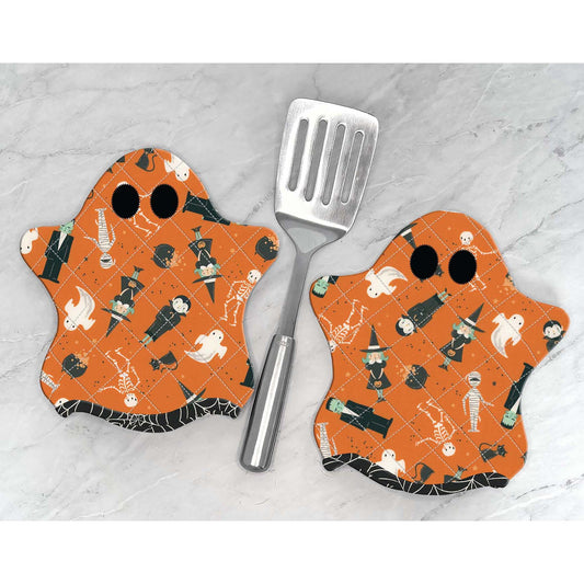 Ghostly Hot Pads Pattern JMD-237 - Paper Pattern