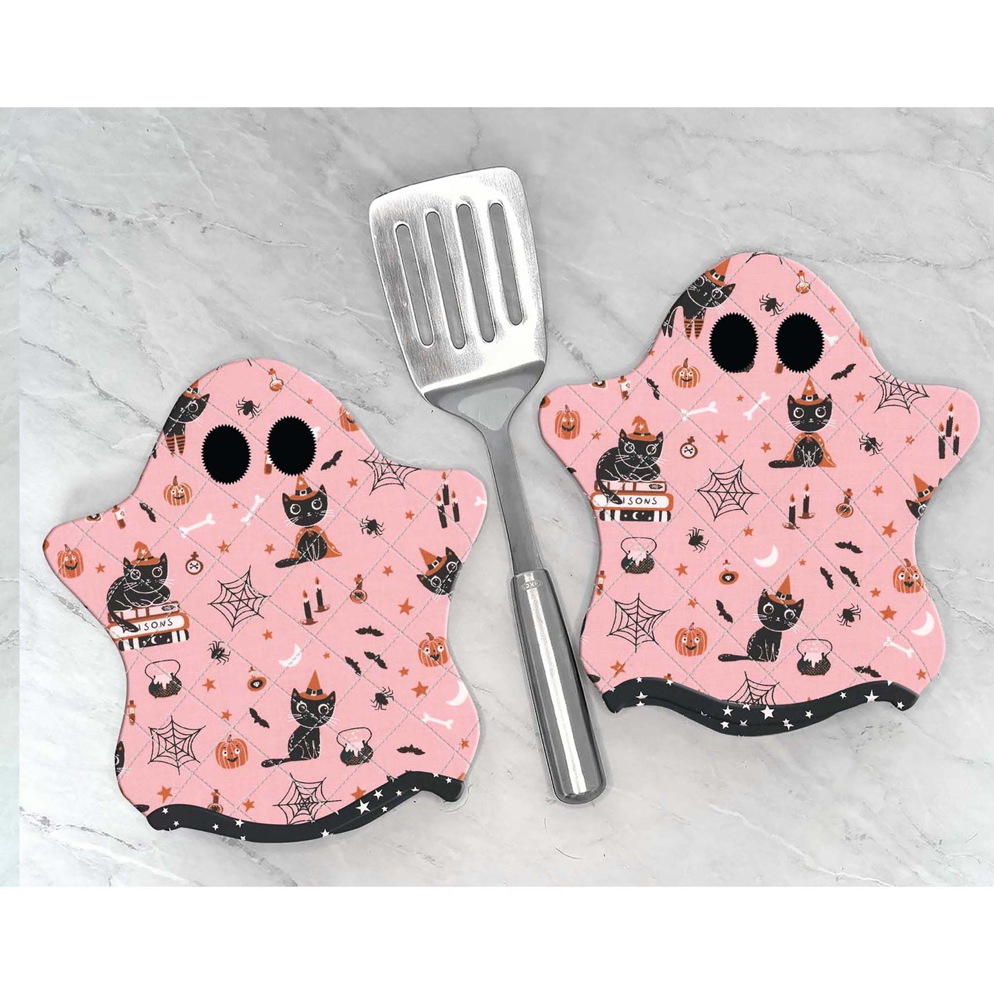 Ghostly Hot Pads Pattern JMD-237 - Paper Pattern