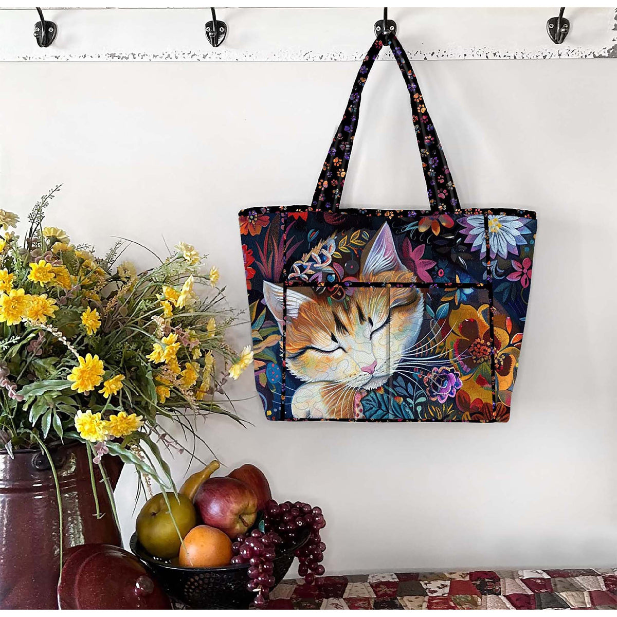Playing with Panels 8 Pocket Tote JMD-239e - Downloadable Pattern