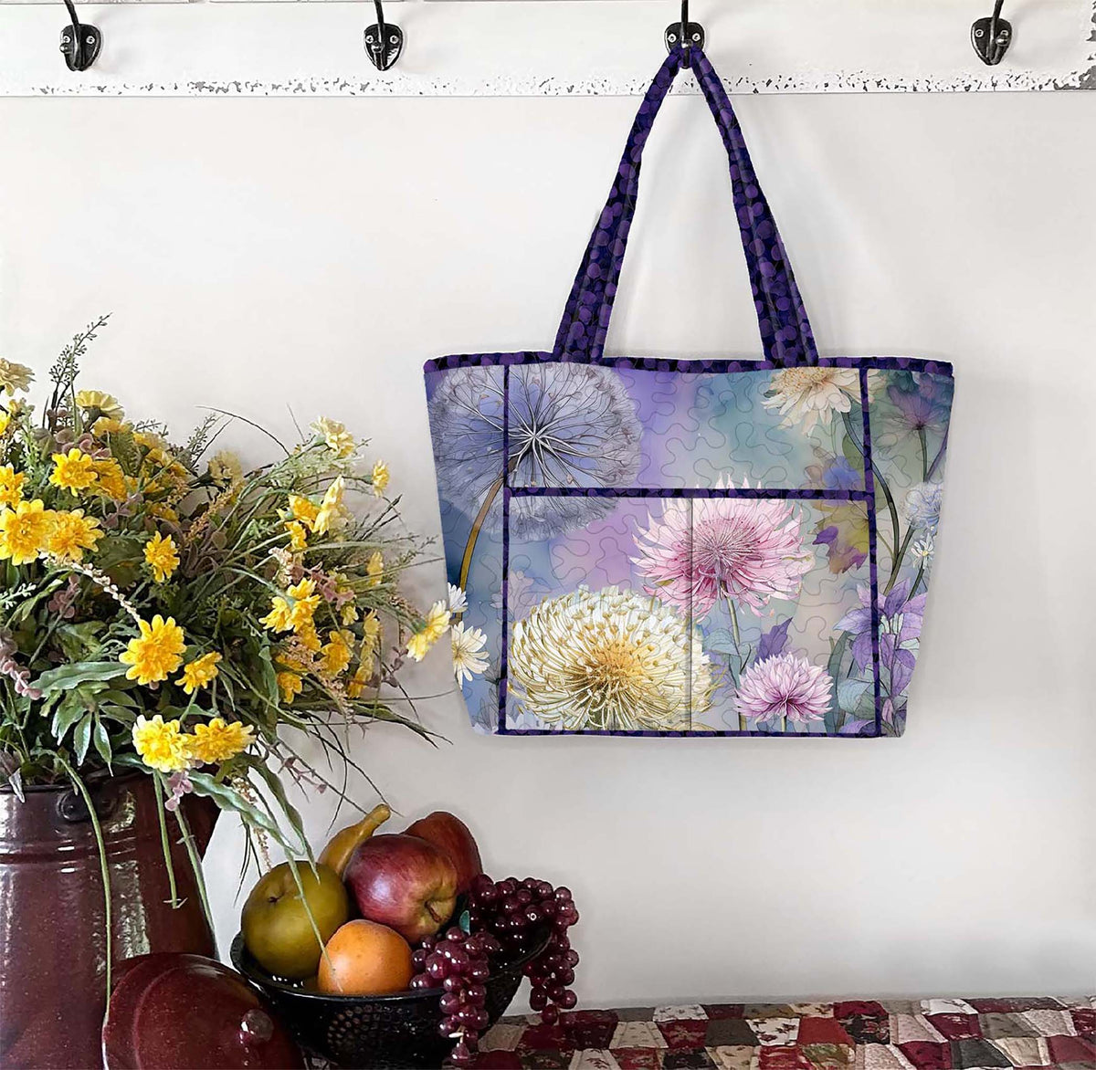 Playing with Panels 8 Pocket Tote JMD-239e - Downloadable Pattern