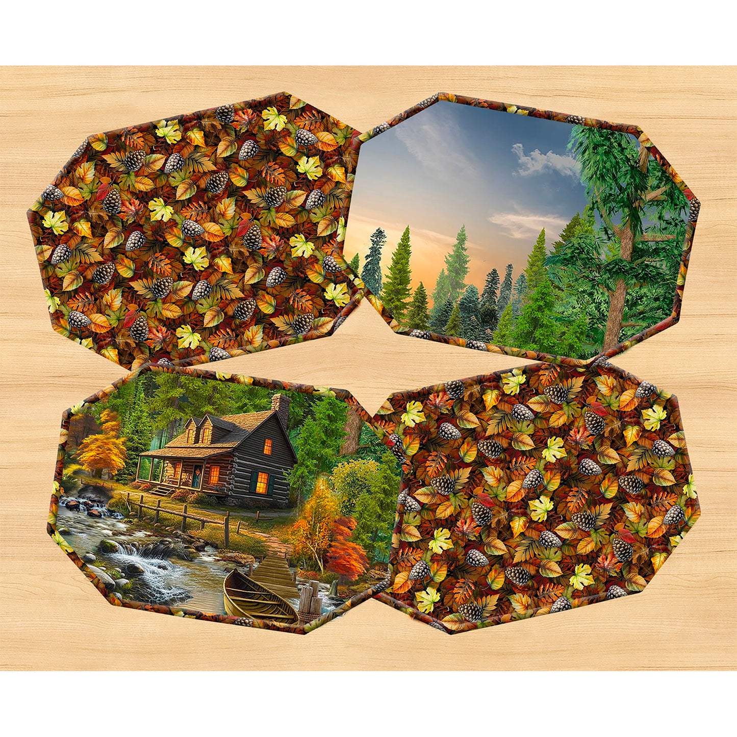 Playing with Panels Placemats & Napkins Pattern JMD-240 - Paper Pattern