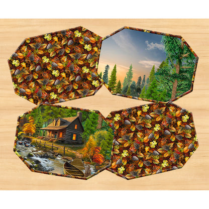 Playing with Panels Placemats & Napkins Pattern JMD-240 - Paper Pattern