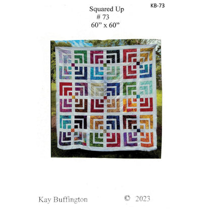 Cover image of pattern for Squared Up Quilt.