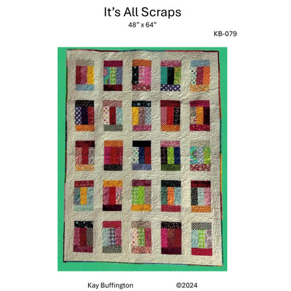 Cover image of pattern for It's All Scraps quilt.