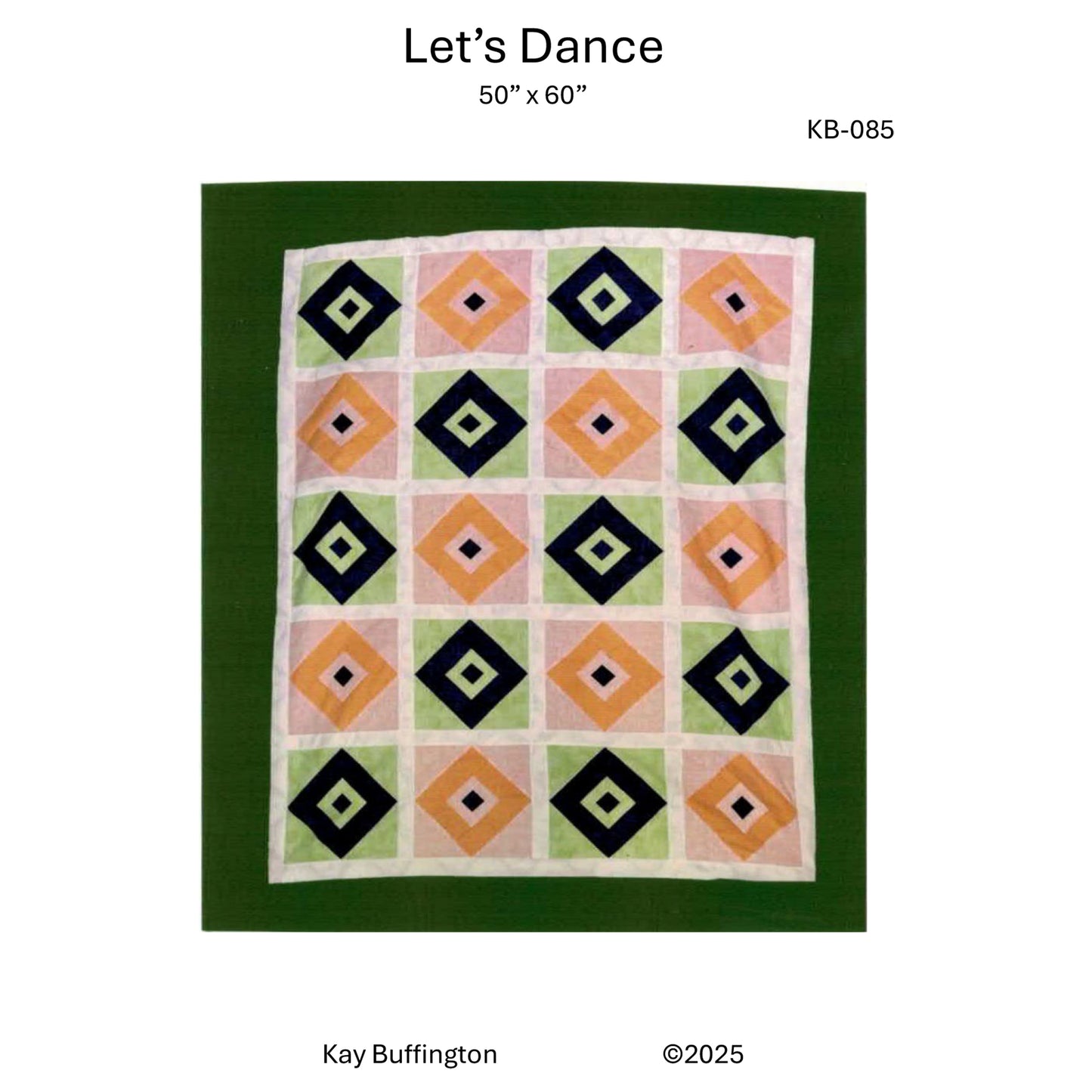 Cover image of pattern for Let's Dance quilt.