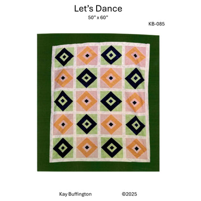 Cover image of pattern for Let's Dance quilt.