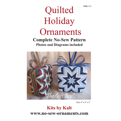 The Gift Box Ornament KBK-111e - Downloadable Pattern