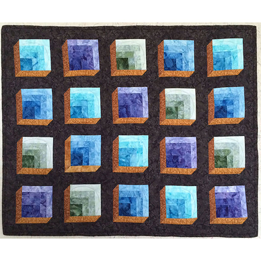 Shadow Cubes Quilt KCS-SCe - Downloadable Pattern