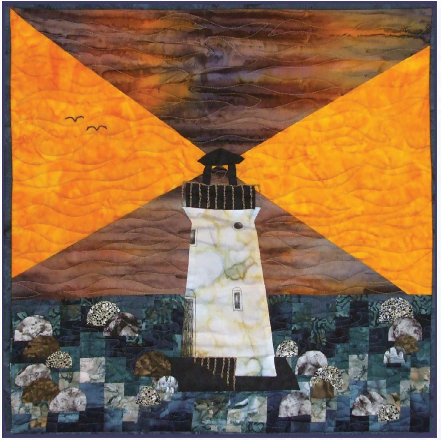 Bargello Lighthouse Quilt Pattern KG-26 - Paper Pattern
