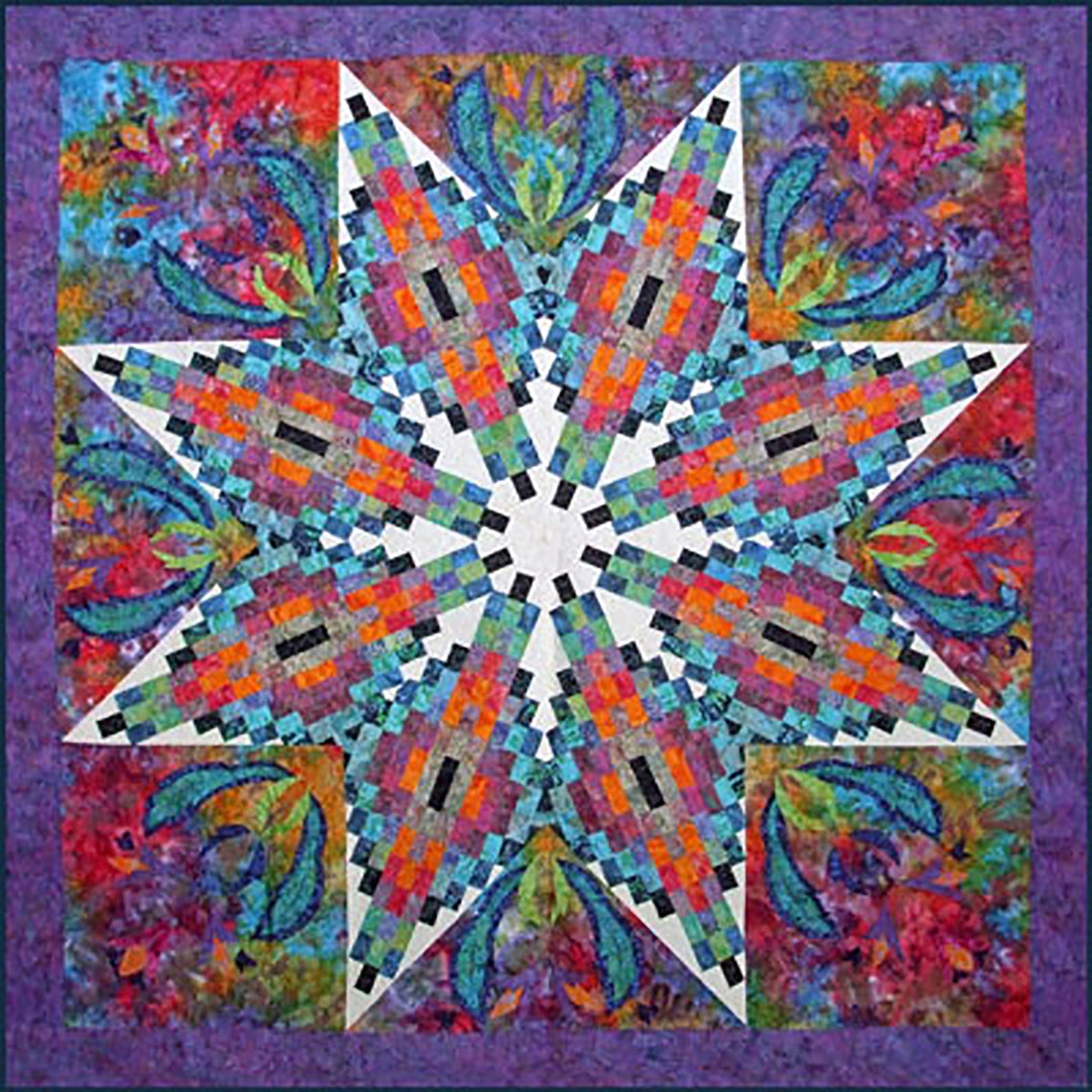 Madison's Star Quilt KG-31e - Downloadable Pattern – QuiltWoman.com