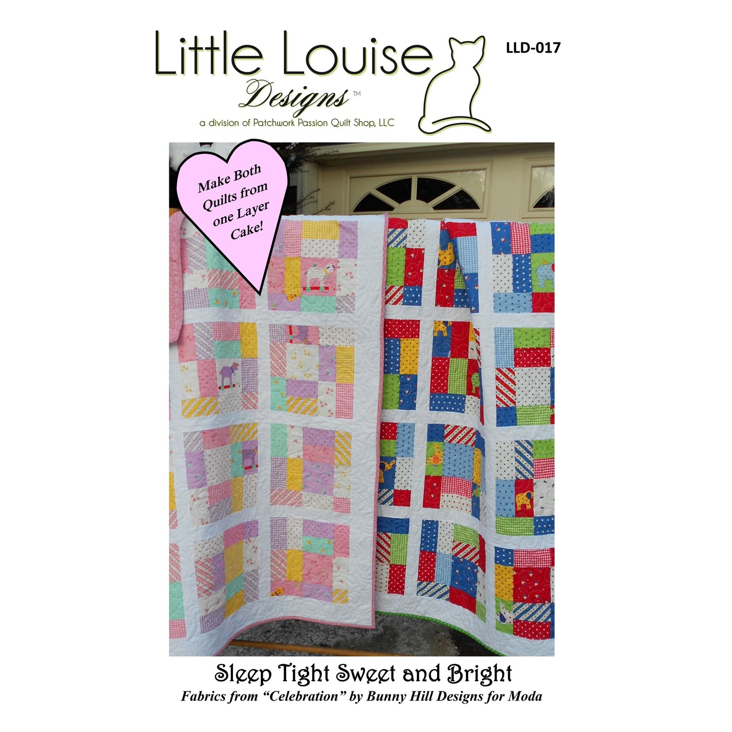 Sleep Tight Sweet and Bright Quilt LLD-017e - Downloadable Pattern