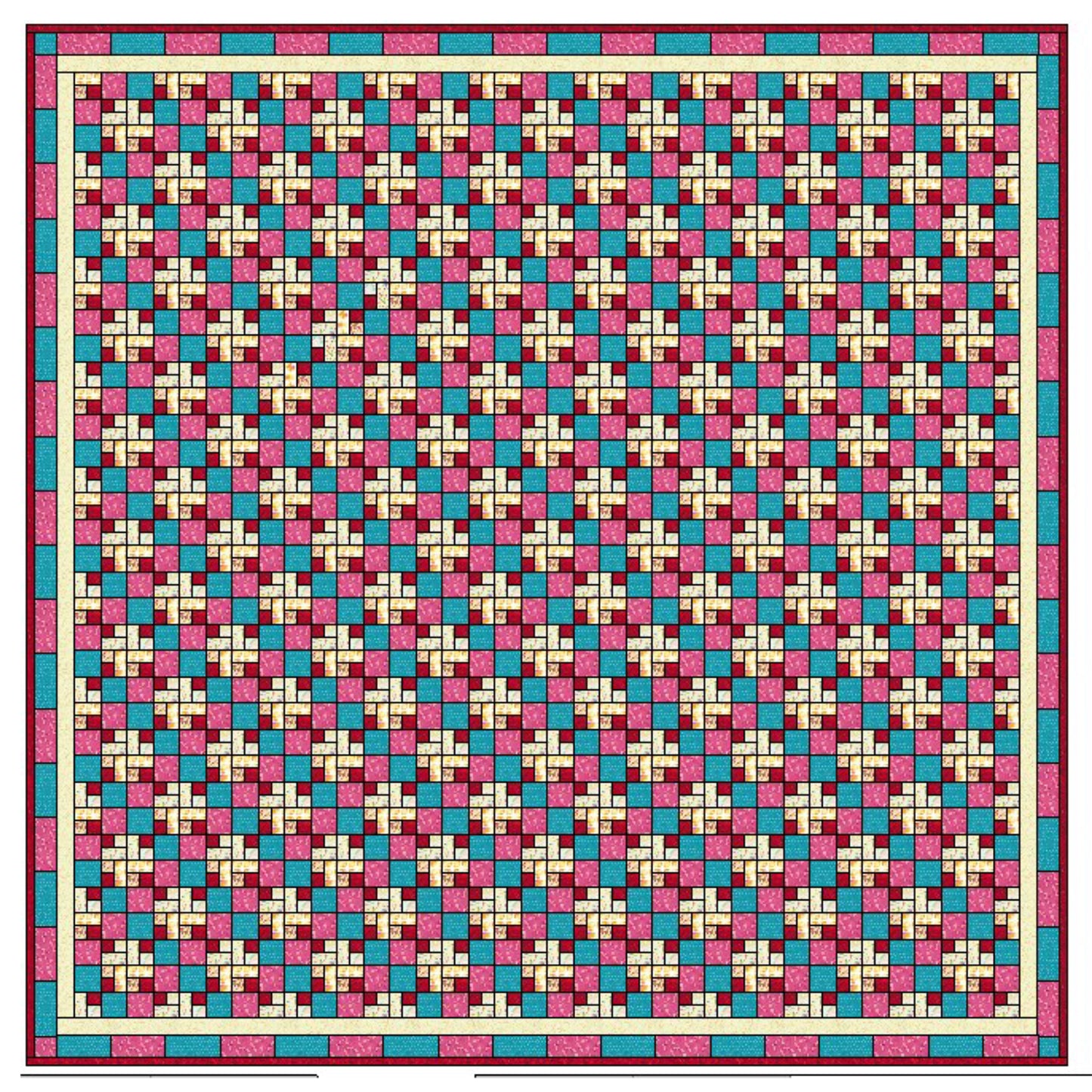 Candy Corners Quilt LLD-042e - Downloadable Pattern