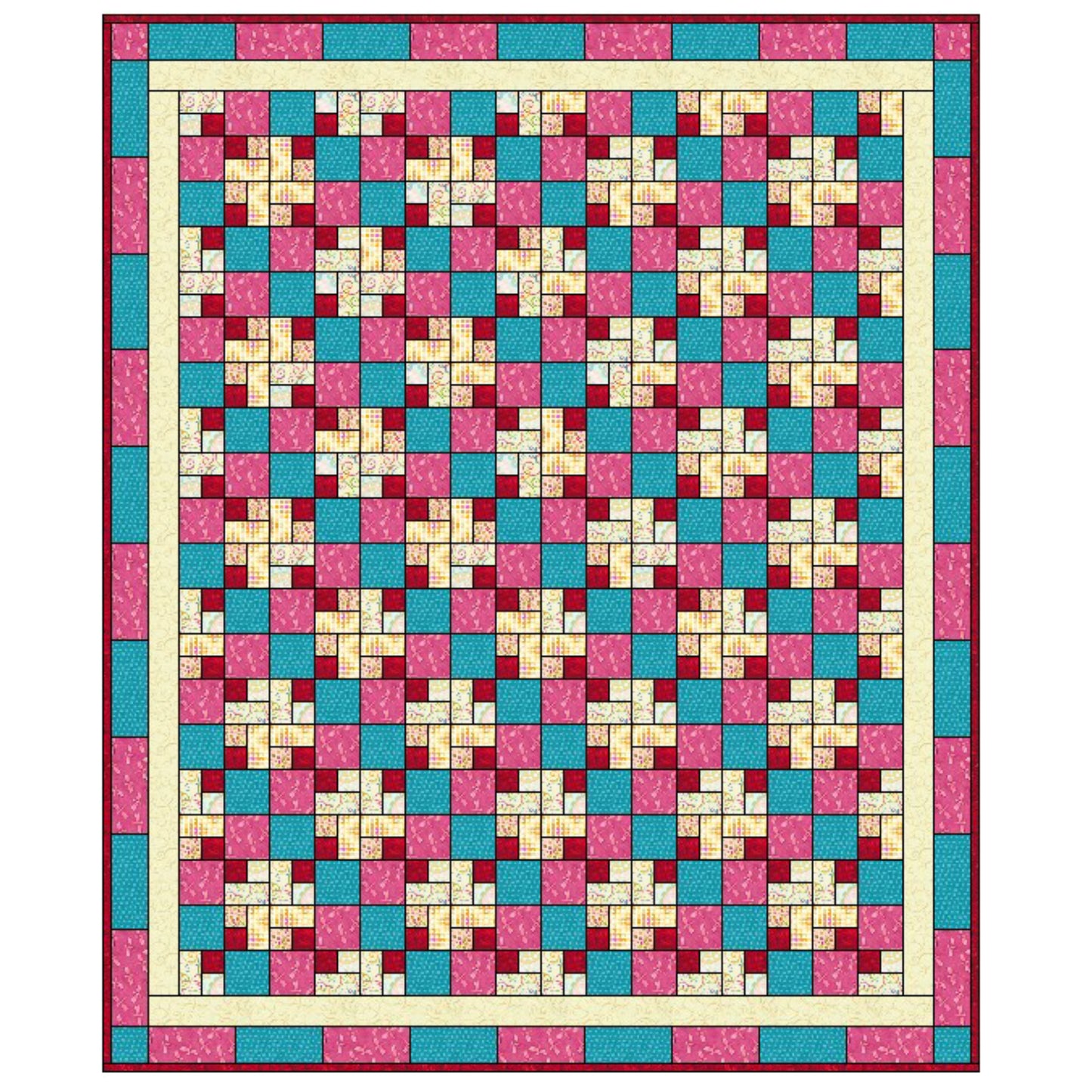 Candy Corners Quilt LLD-042e - Downloadable Pattern