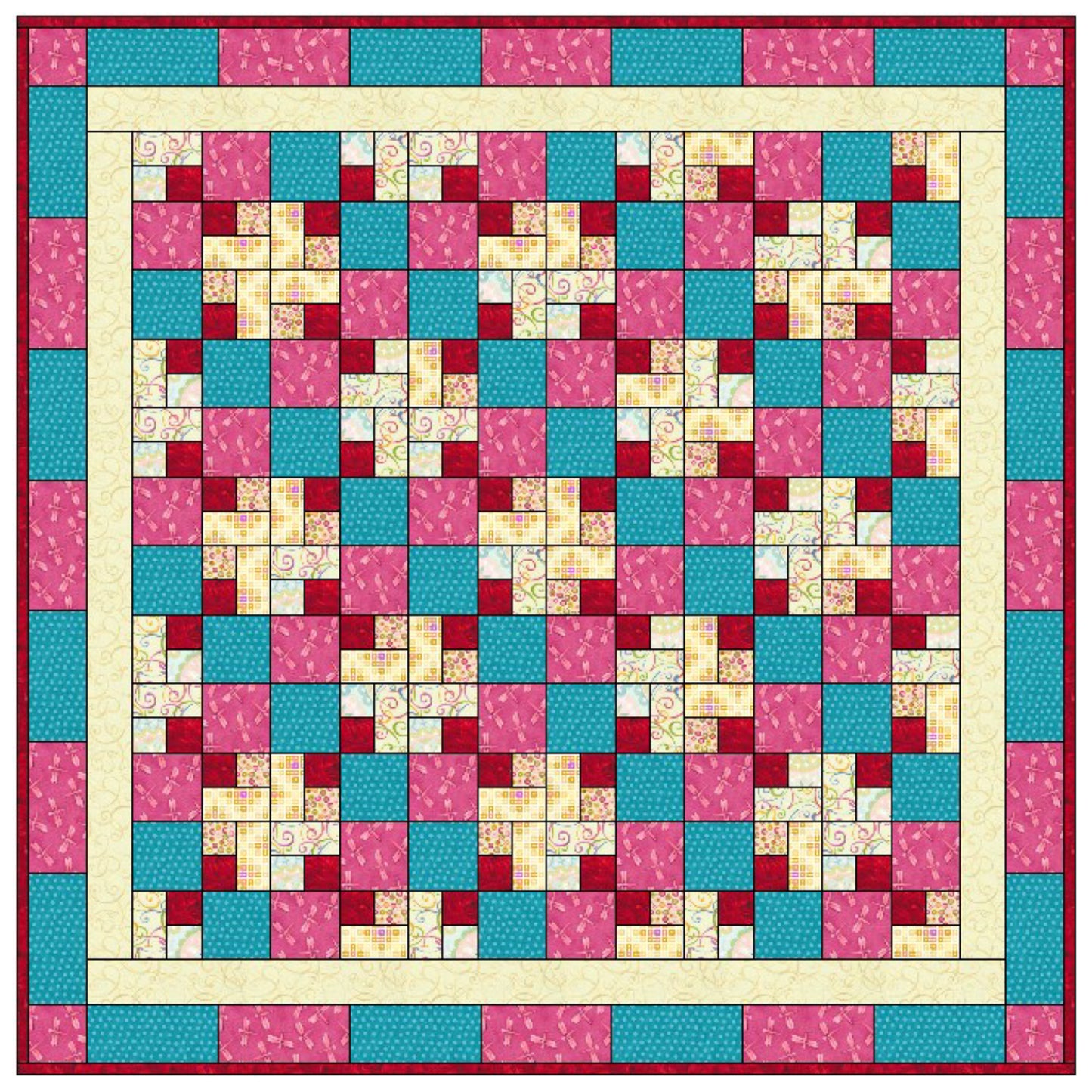 Candy Corners Quilt LLD-042e - Downloadable Pattern