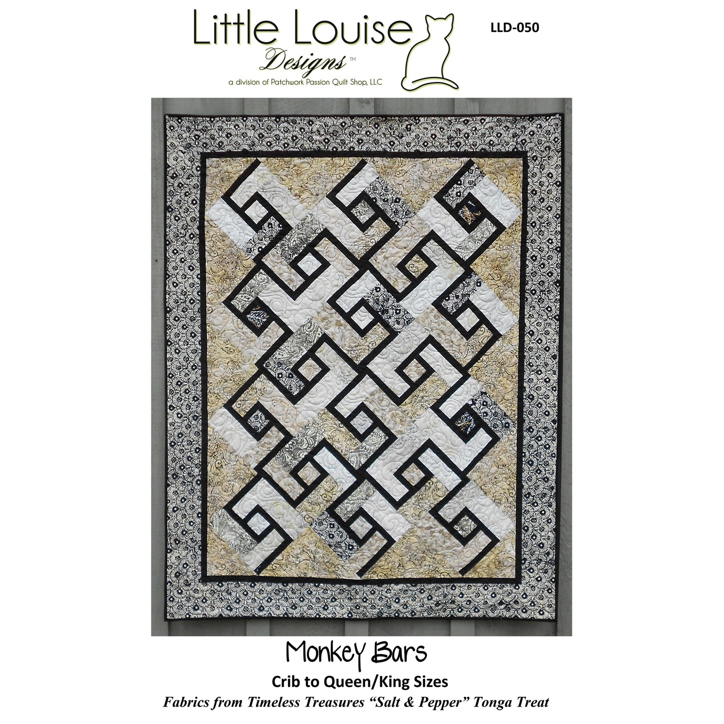 Monkey Bars Quilt Pattern LLD-050 - Paper Pattern