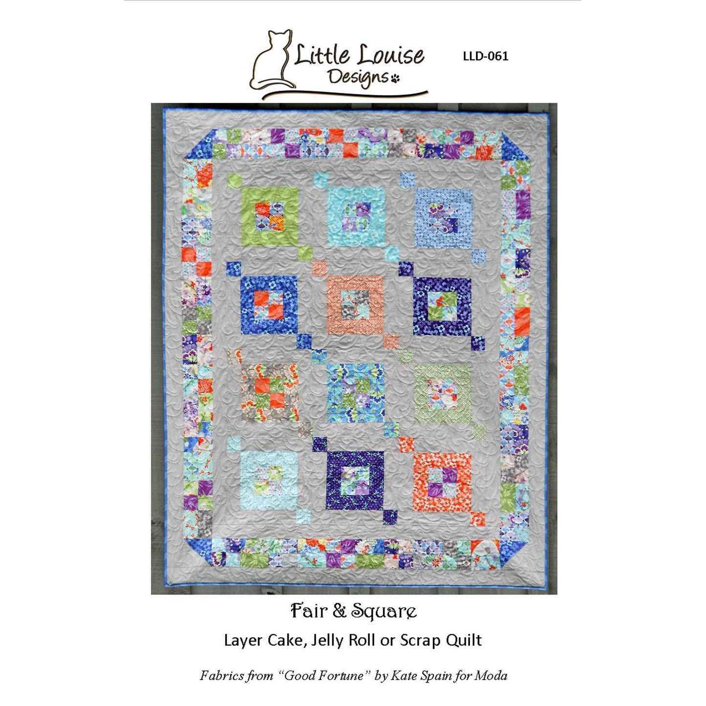 Fair & Square Quilt Pattern LLD-061 - Paper Pattern