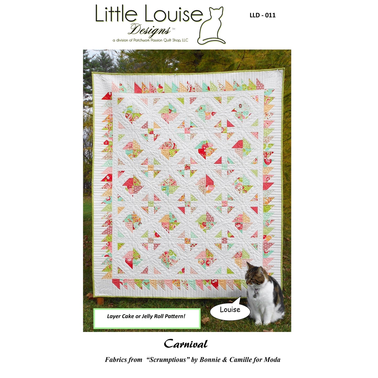 Carnival Quilt Pattern LLD-071 - Paper Pattern