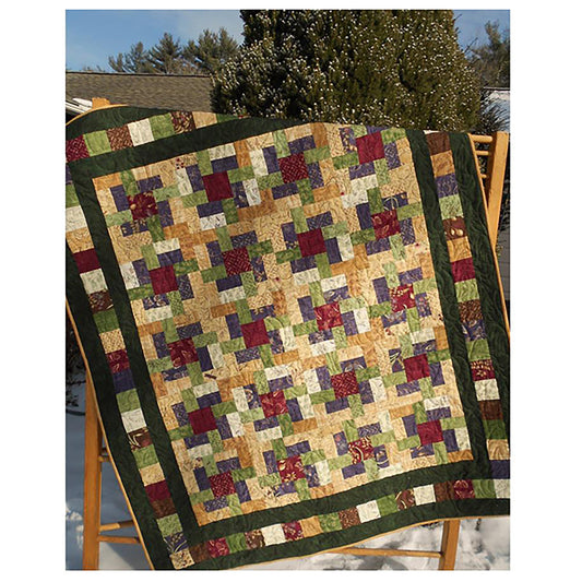 The Woodsmen's Puzzle Quilt LLD-078e - Downloadable Pattern