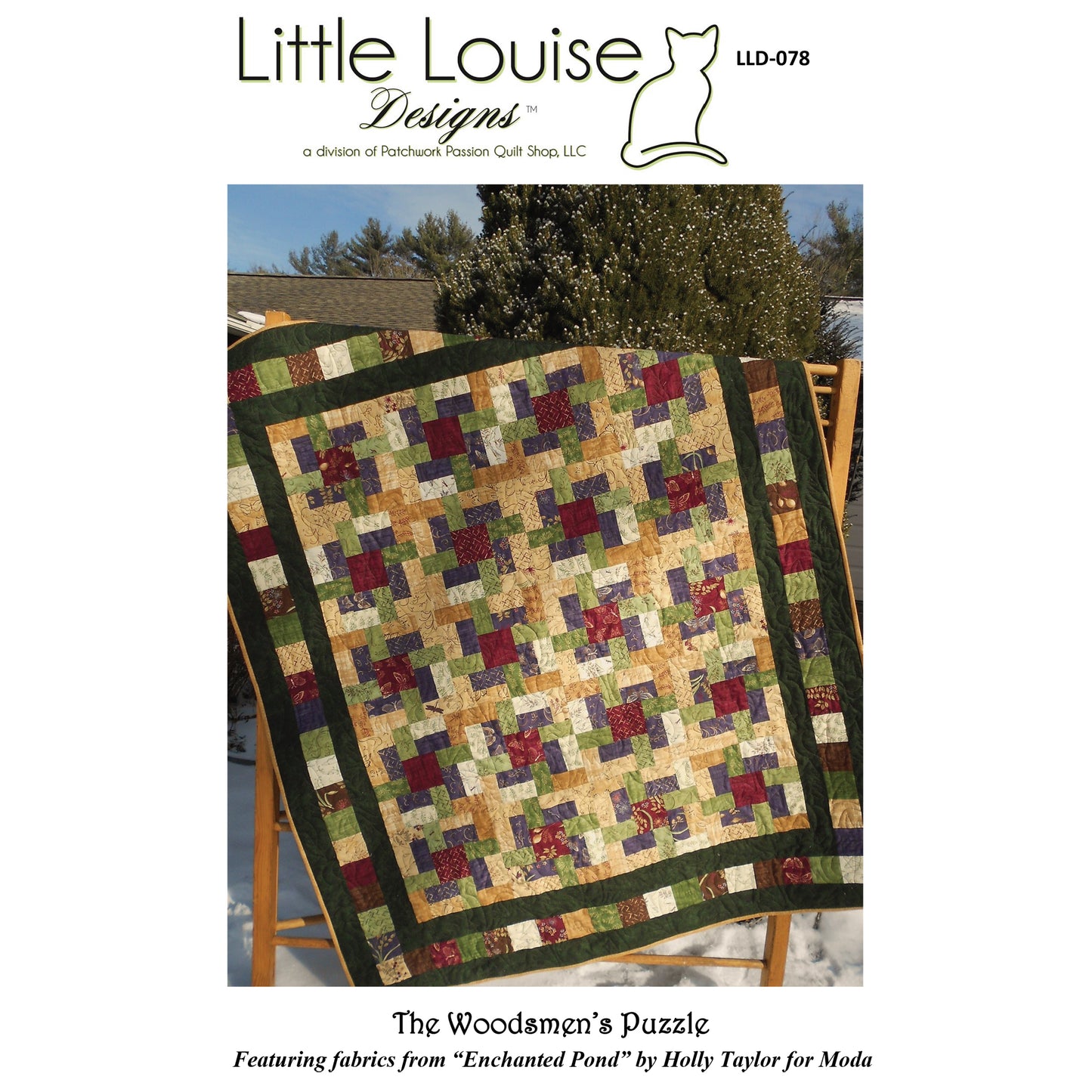 The Woodsmen's Puzzle Quilt Pattern LLD-078 - Paper Pattern