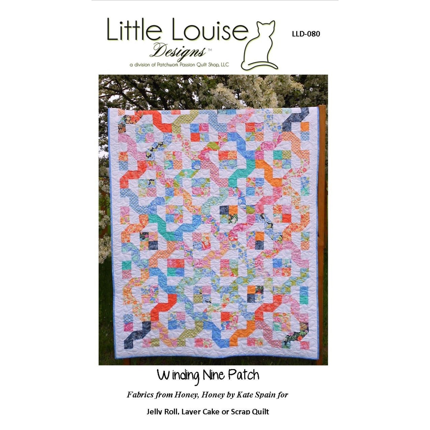 Winding Nine Patch Quilt LLD-080e - Downloadable Pattern