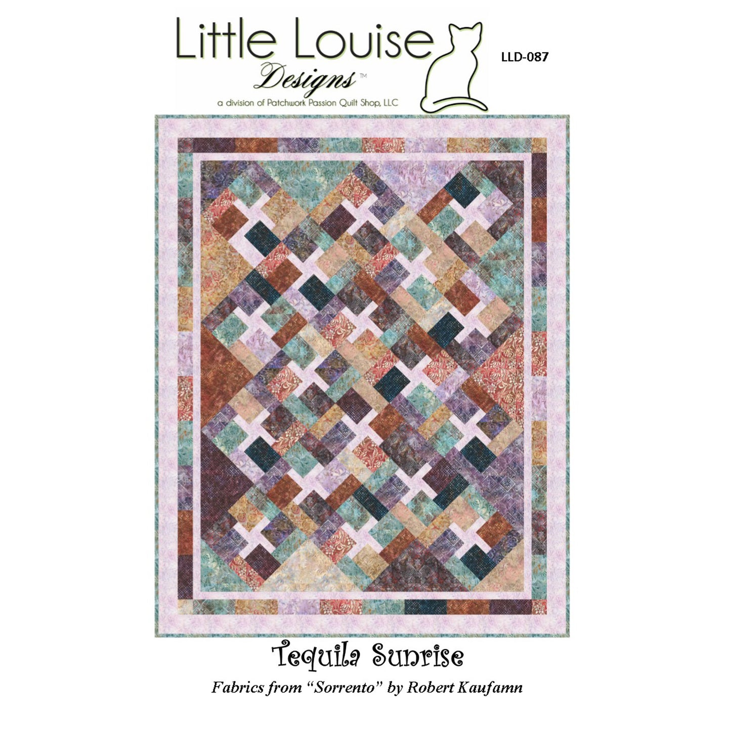 Tequila Sunrise Quilt LLD-087e - Downloadable Pattern