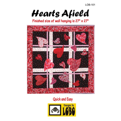 Hearts Afield Quilt LOB-101e - Downloadable Pattern