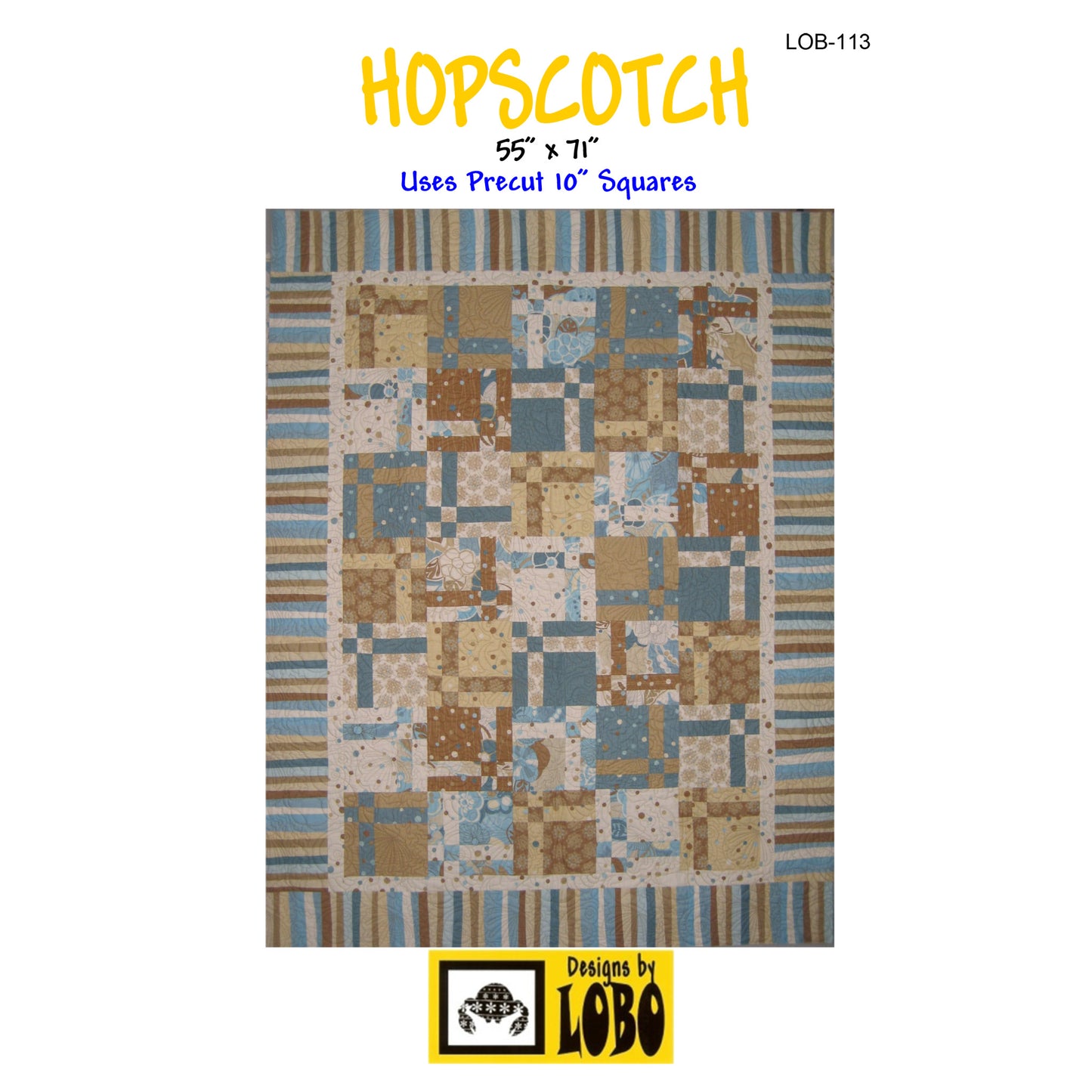 Hopscotch Quilt LOB-113e - Downloadable Pattern