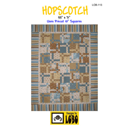 Hopscotch Quilt Pattern LOB-113 - Paper Pattern