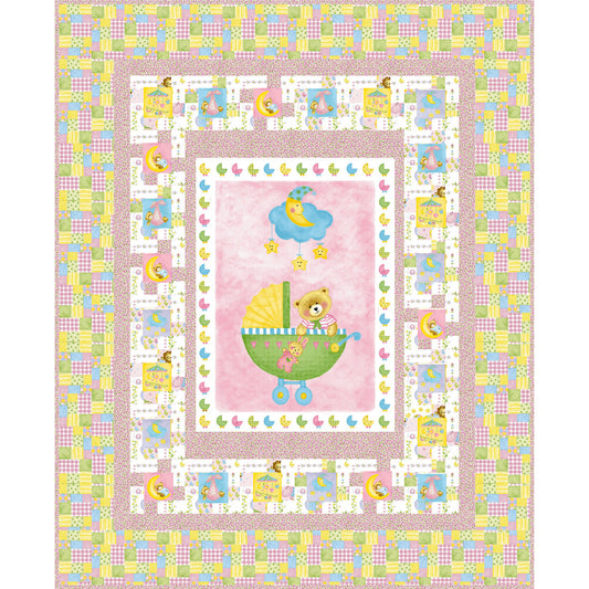 Teddy Bear Twist Quilt LOB-130e - Downloadable Pattern