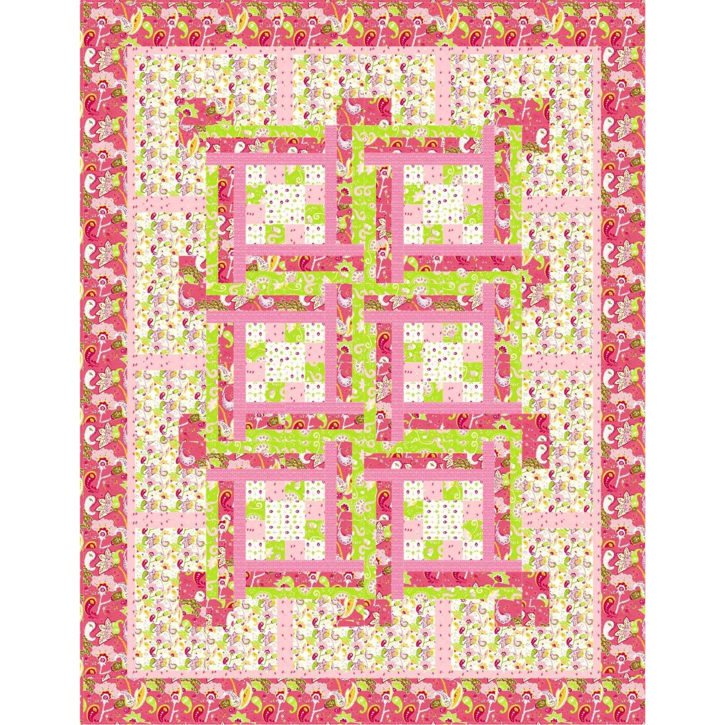 Twixt N Tween Quilt Pattern LOB-131 - Paper Pattern