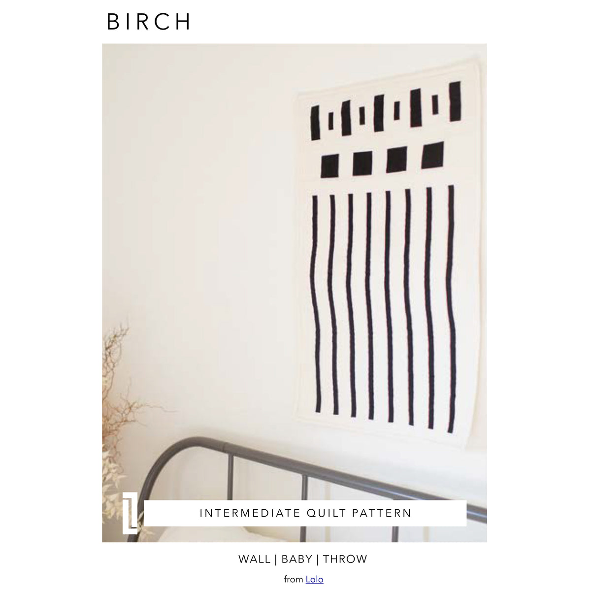 Birch Quilt LOLO-01e - Downloadable Pattern