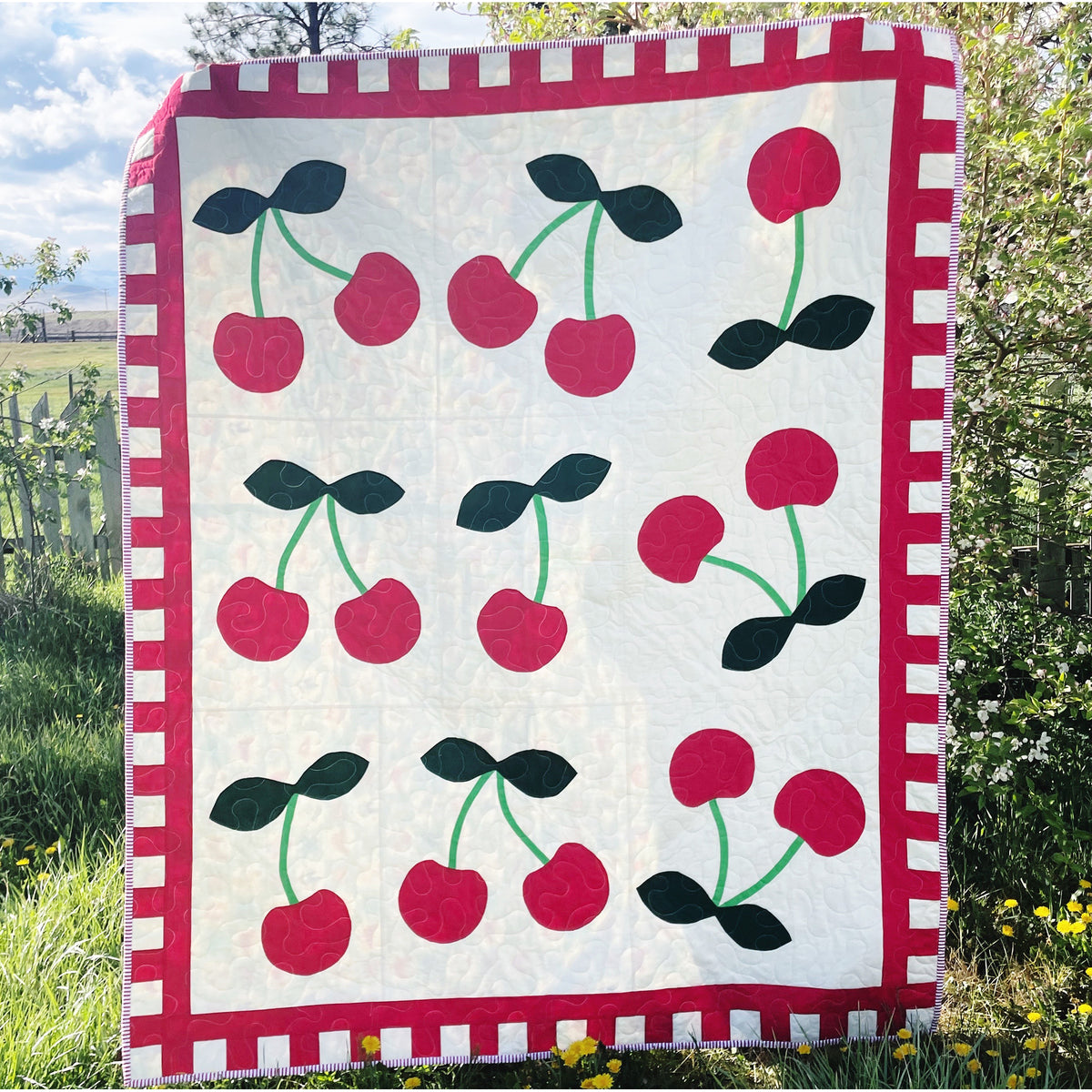 Cherry Delight Quilt LOLO-02e - Downloadable Pattern