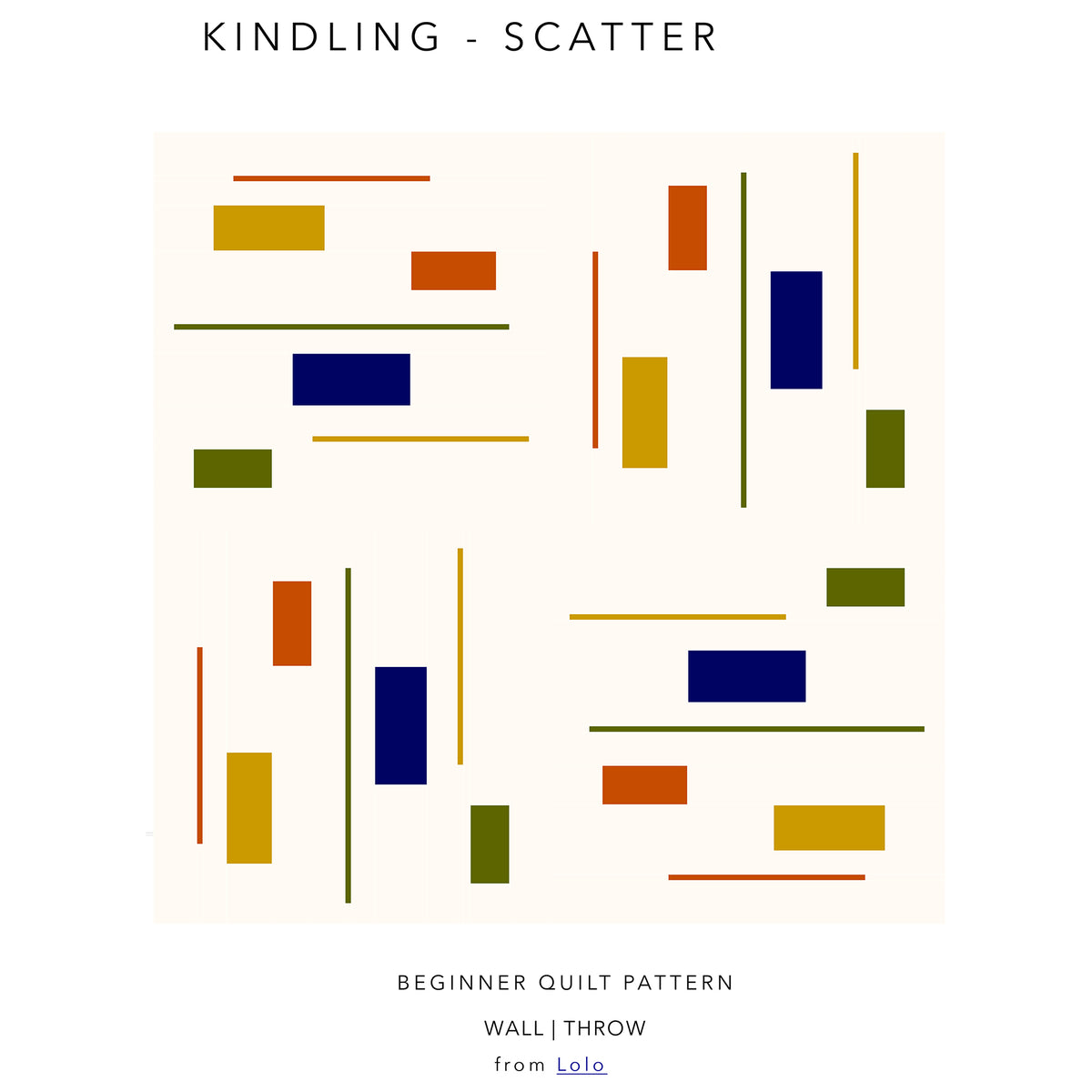 Kindling Scatter Quilt LOLO-04e - Downloadable Pattern